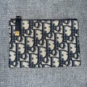 Dior OBLIQUE small coin purse zippy pouch